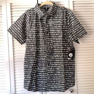 Mens Volcom Casual Button Down Shirt